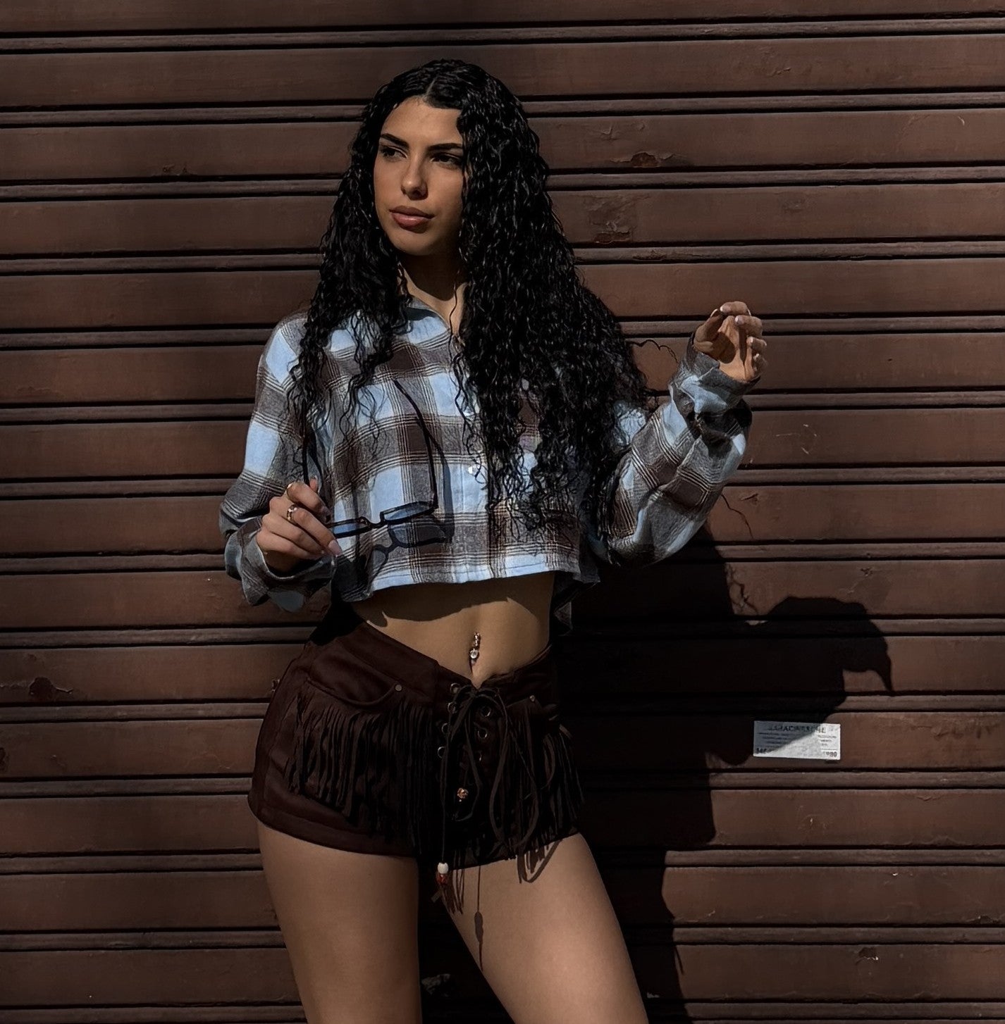 WILD FRINGE SUEDE SHORTS