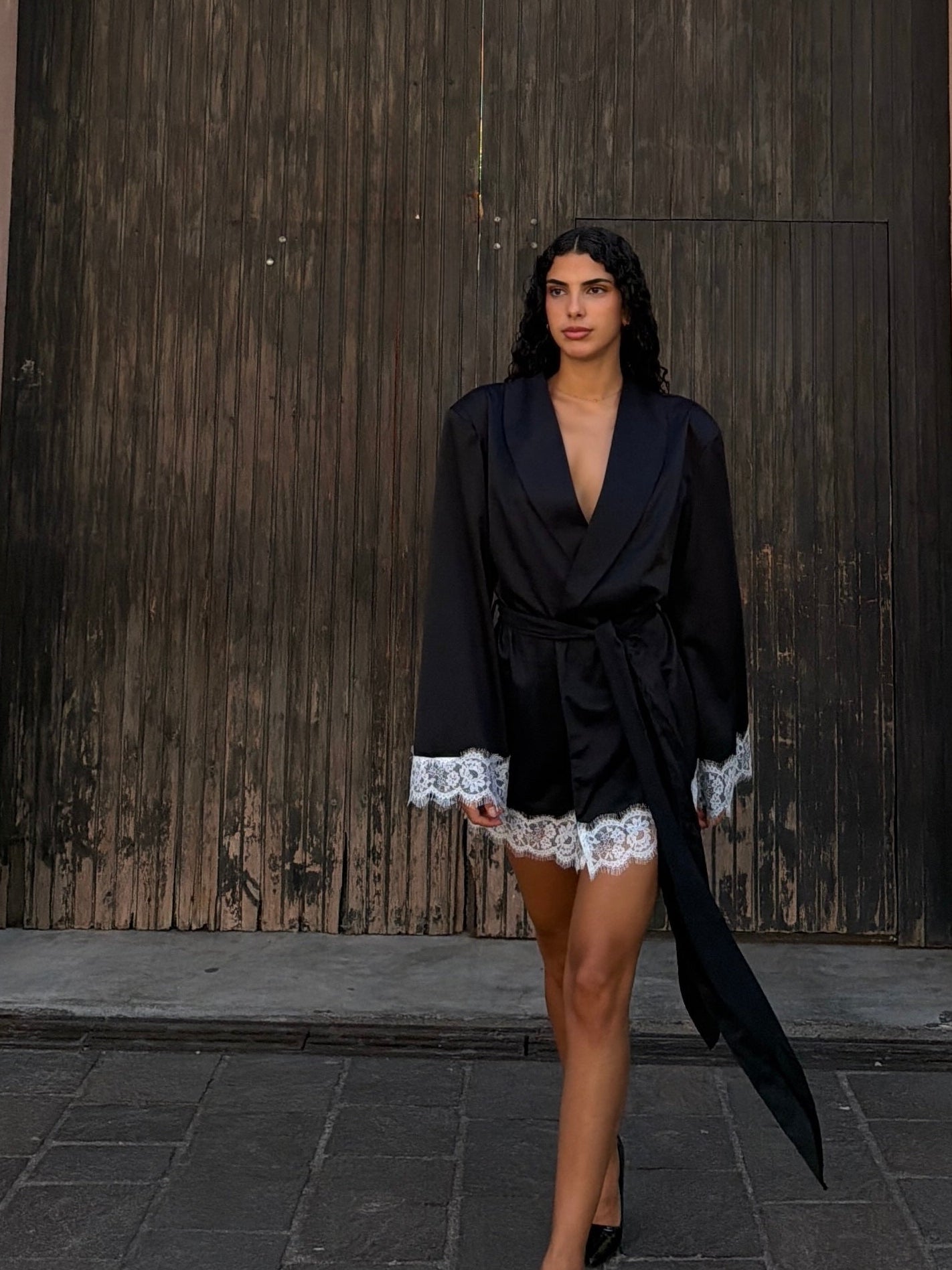 BLAZER NOIR LACE